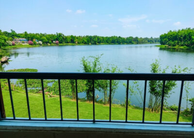 View from triple bed room